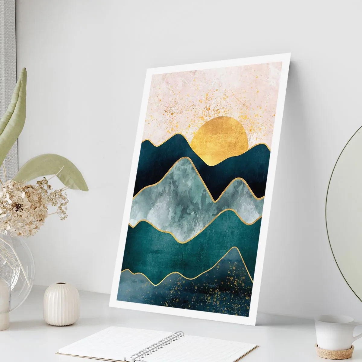 Plakat - Bag de syv bjerge - 70x100 cm