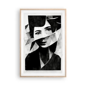Plakat i ramme af lyst egetræ - I sandhed hvad du er... - 61x91 cm
