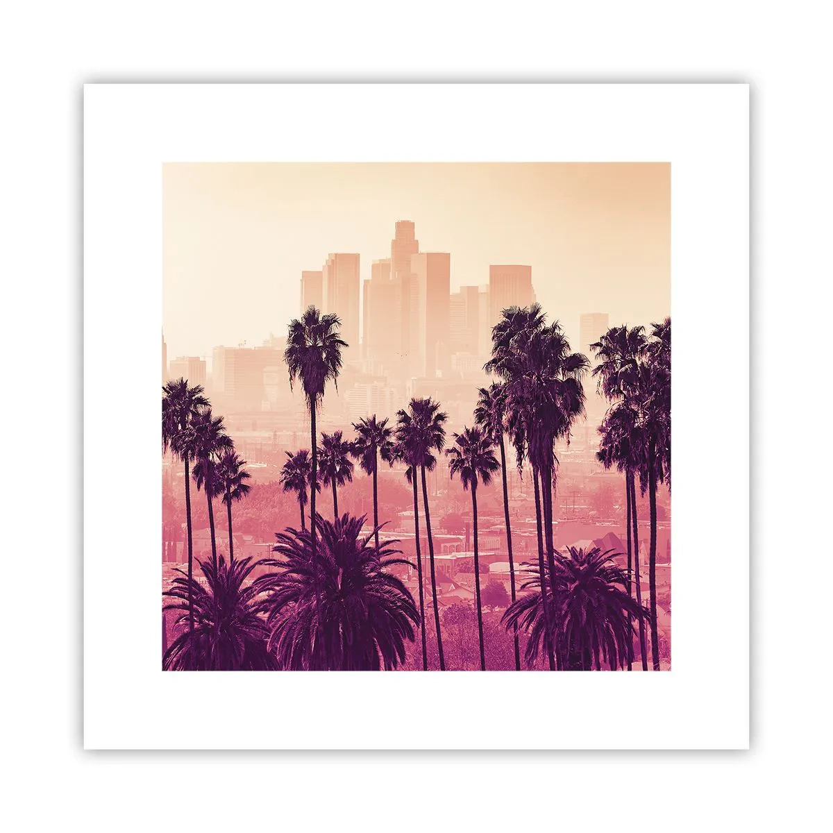 Plakat - Landskab i Californien - 30x30 cm