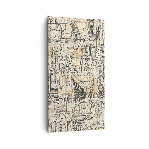 Lærredstryk - Billede på lærred - Venter på at blive afkodet - 55x100 cm