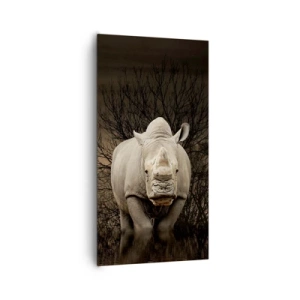 Lærredstryk - Billede på lærred - Hvidt mod naturen - 65x120 cm