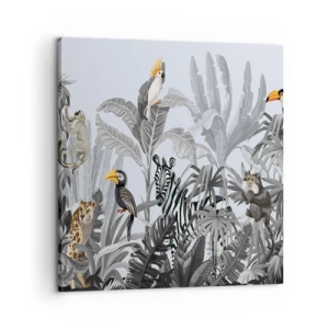 Lærredstryk - Billede på lærred - En afrikansk fabel - 60x60 cm