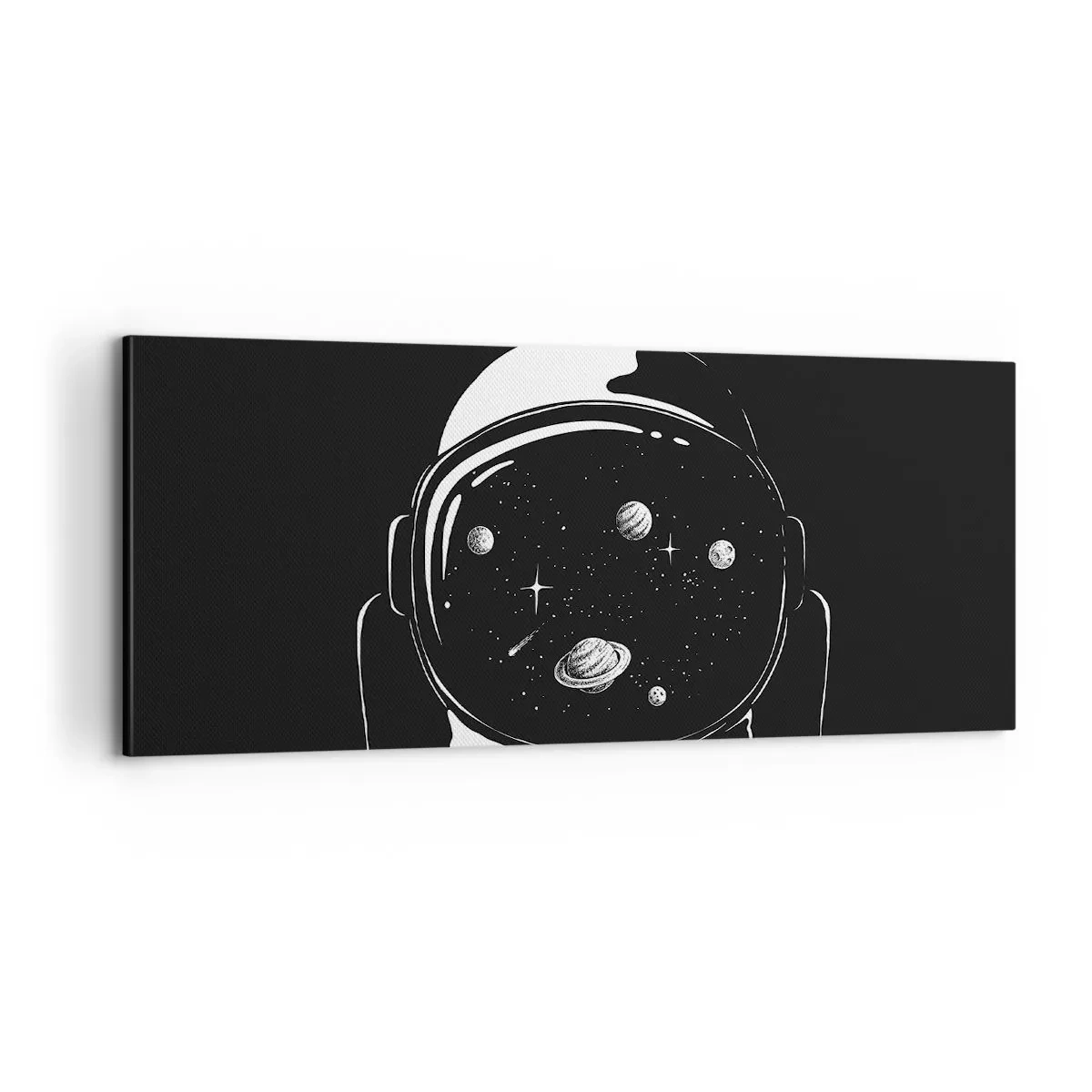 Lærredstryk - Billede på lærred - Flot udsigt - 100x40 cm