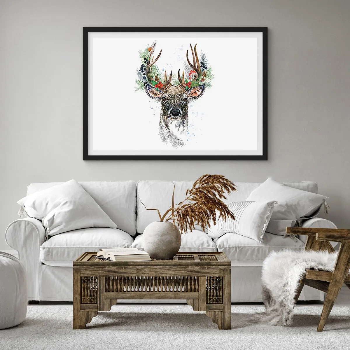 Plakat i sort ramme - I festlig påklædning - 70x50 cm