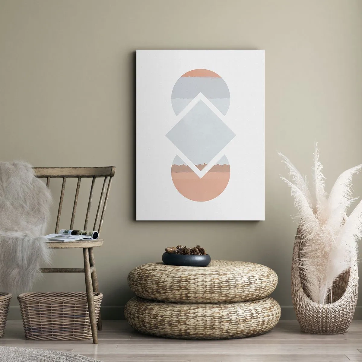 Lærredstryk - Billede på lærred - Situationen er klar - 50x70 cm