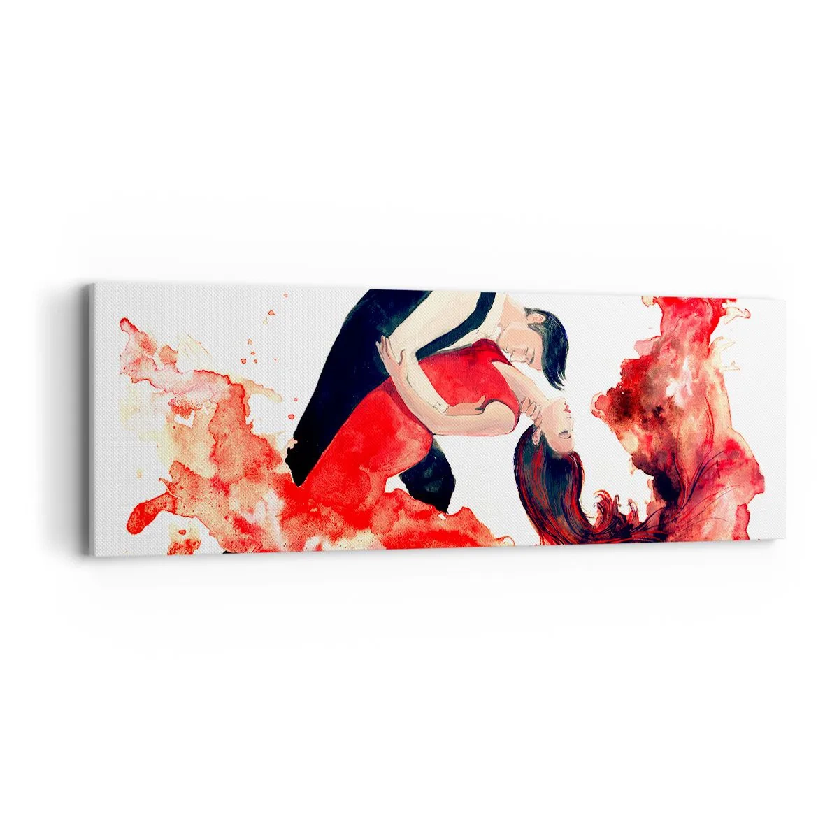 Lærredstryk - Billede på lærred - Tango - en sensuel bølge - 90x30 cm