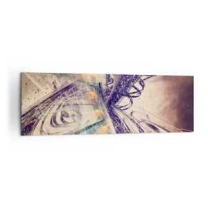 Lærredstryk - Billede på lærred - I stor hast - 160x50 cm