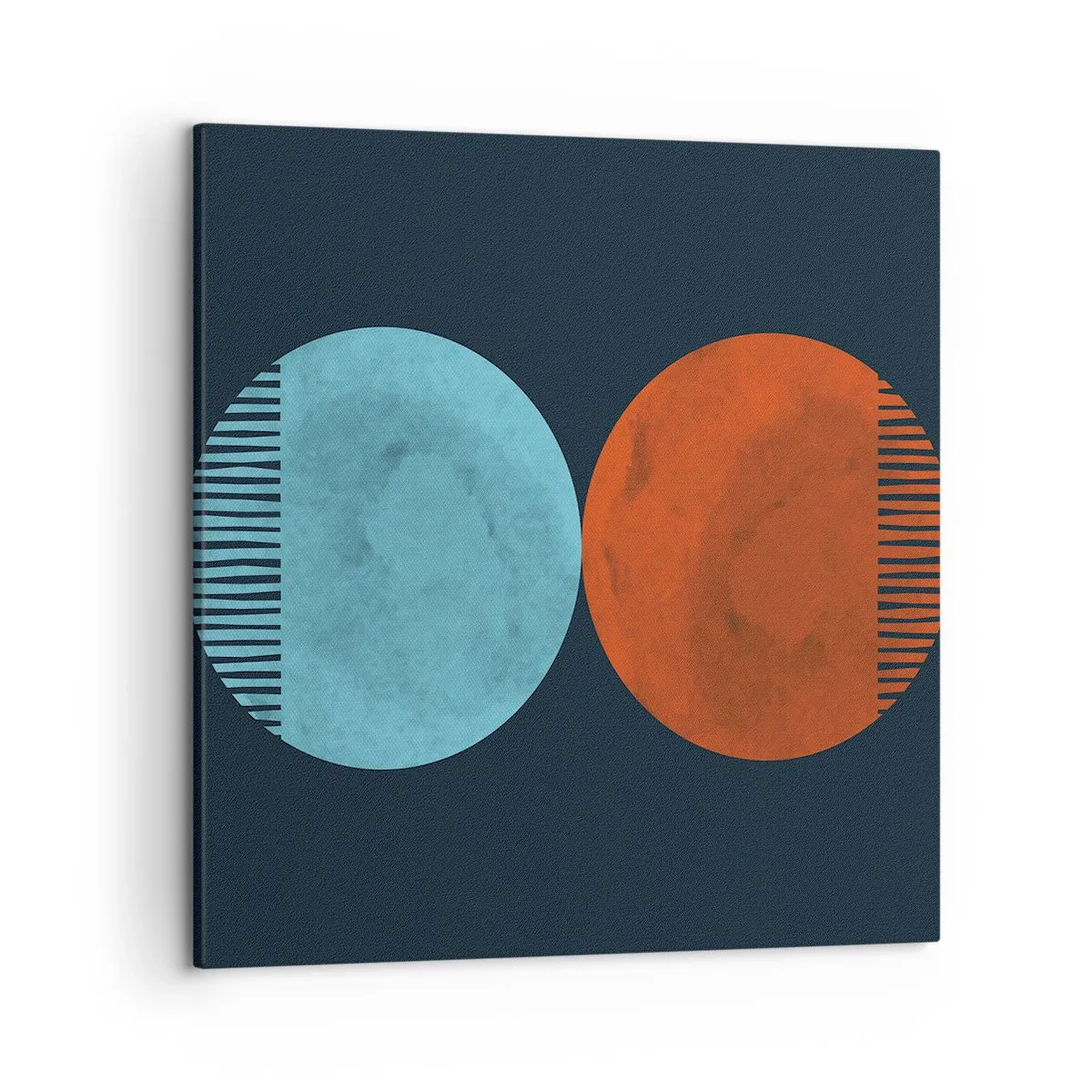 Lærredstryk - Billede på lærred - Kun geometri? - 50x50 cm