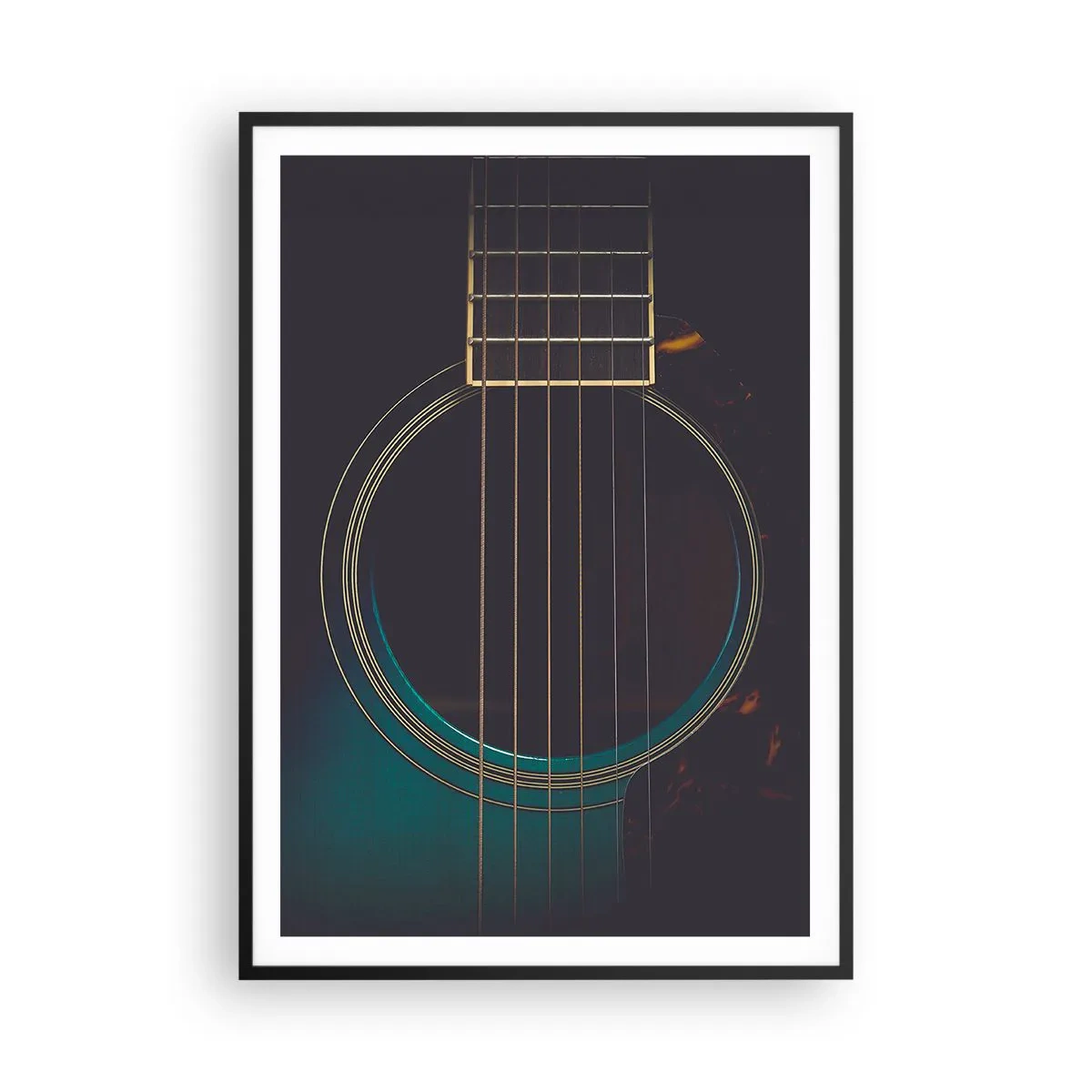 Plakat i sort ramme - Et øjeblik før det lyder - 70x100 cm