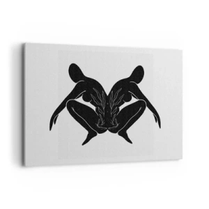 Lærredstryk - Billede på lærred - En delt sjæl - 120x80 cm