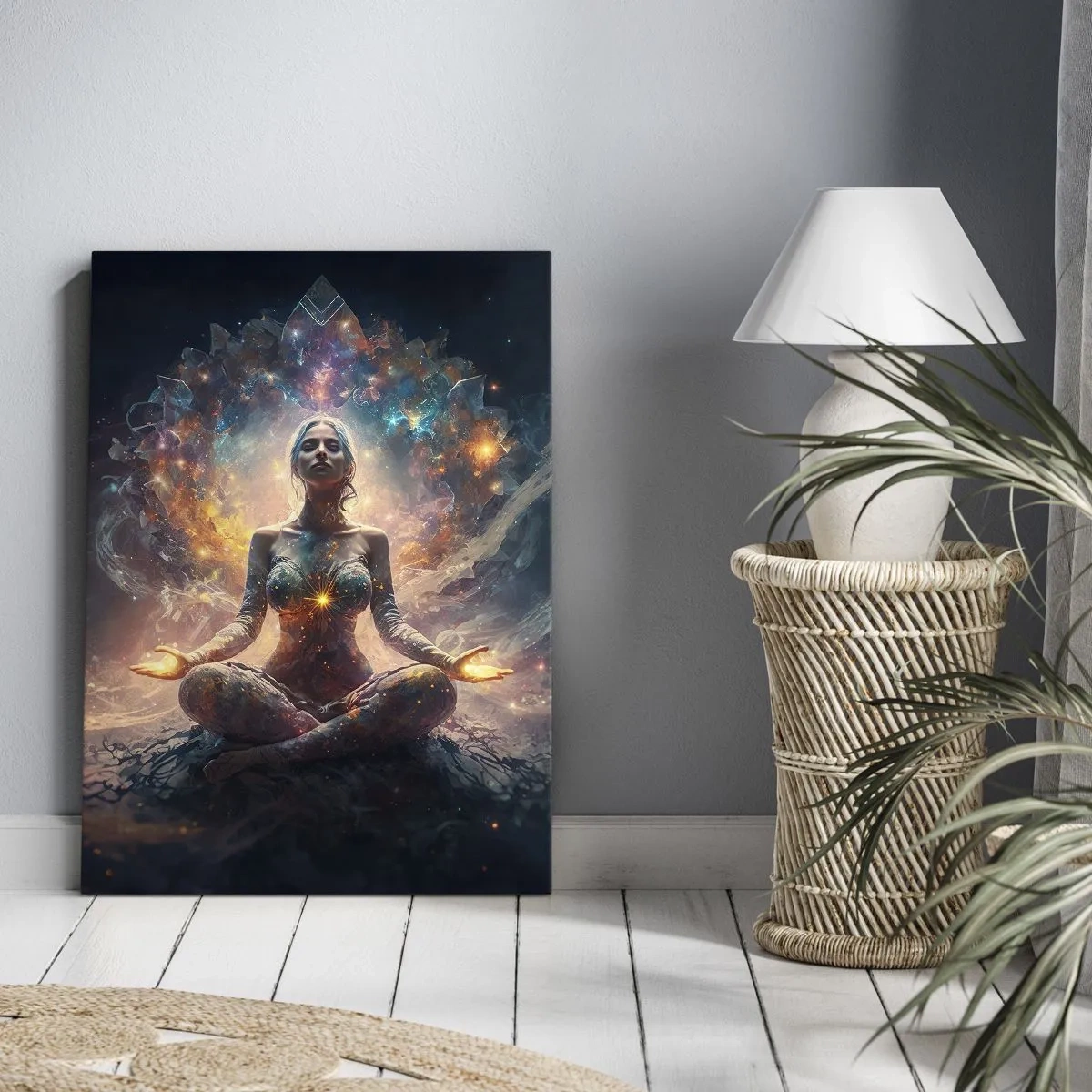 Lærredstryk - Billede på lærred - Flow af god energi - 55x100 cm
