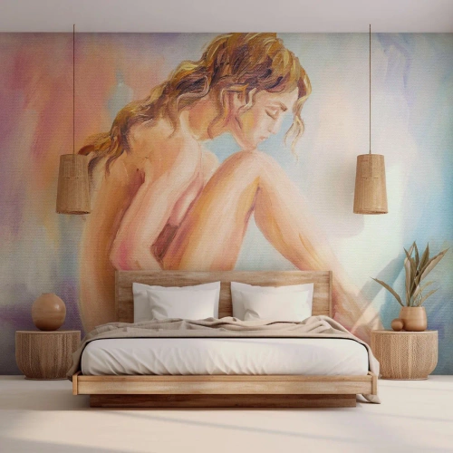 Fototapet Selvklæbende Deluxe Sticker - Ungdomens handling - Kvinde, Legeme, Model - 450x315 cm