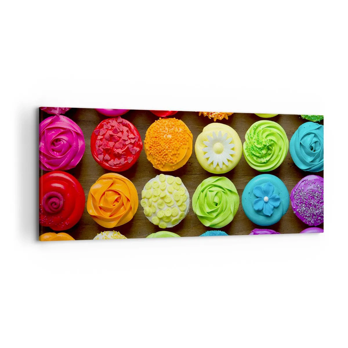 Lærredstryk - Billede på lærred - Alle er forskellige - alle er lækre - 120x50 cm