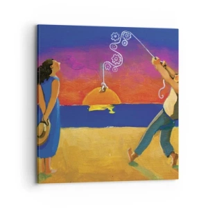 Lærredstryk - Billede på lærred - Mere end en stjerne fra himlen - 70x70 cm