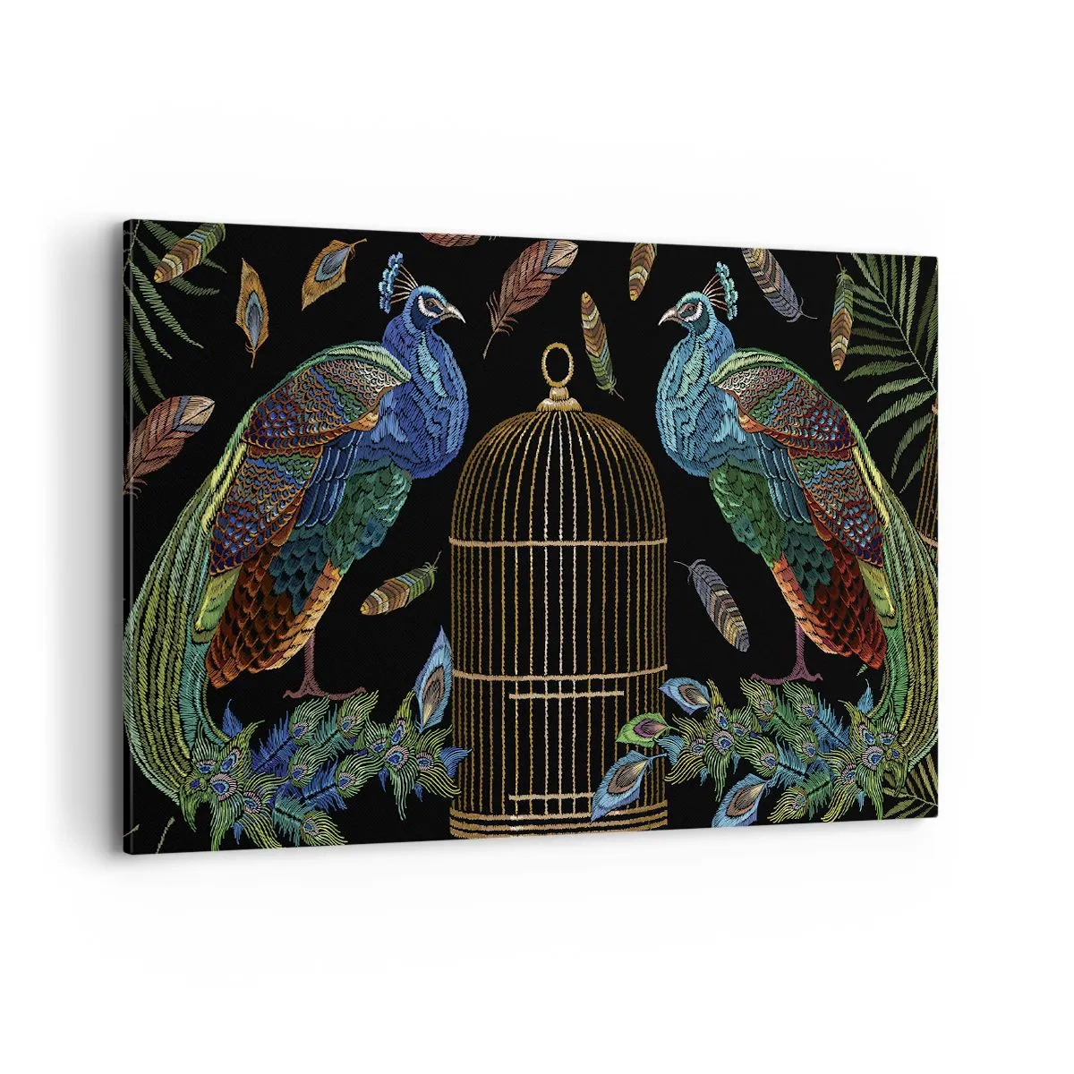 Lærredstryk - Billede på lærred - I kongelige gevandter - 100x70 cm