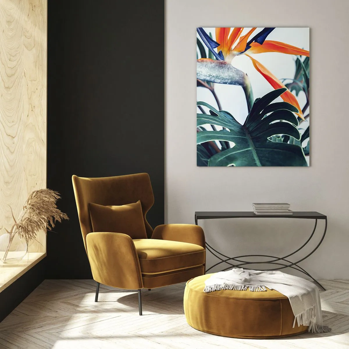 Billede på glas - Fuglebur - 70x100 cm