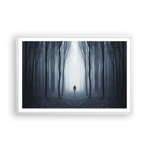 Plakat i hvid ramme - Og alt sammen ganske enkelt - 91x61 cm