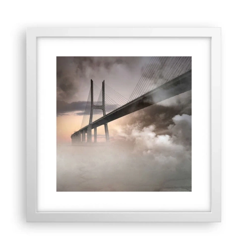 Plakat i hvid ramme - På en flod, der ikke eksisterer - 30x30 cm