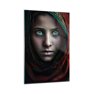 Billede på glas - Østens prinsesse - 80x120 cm