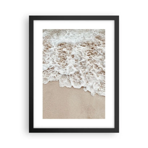 Plakat i sort ramme - Jeg er straks tilbage - 30x40 cm