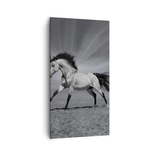 Lærredstryk - Billede på lærred - Født til glæde - 55x100 cm