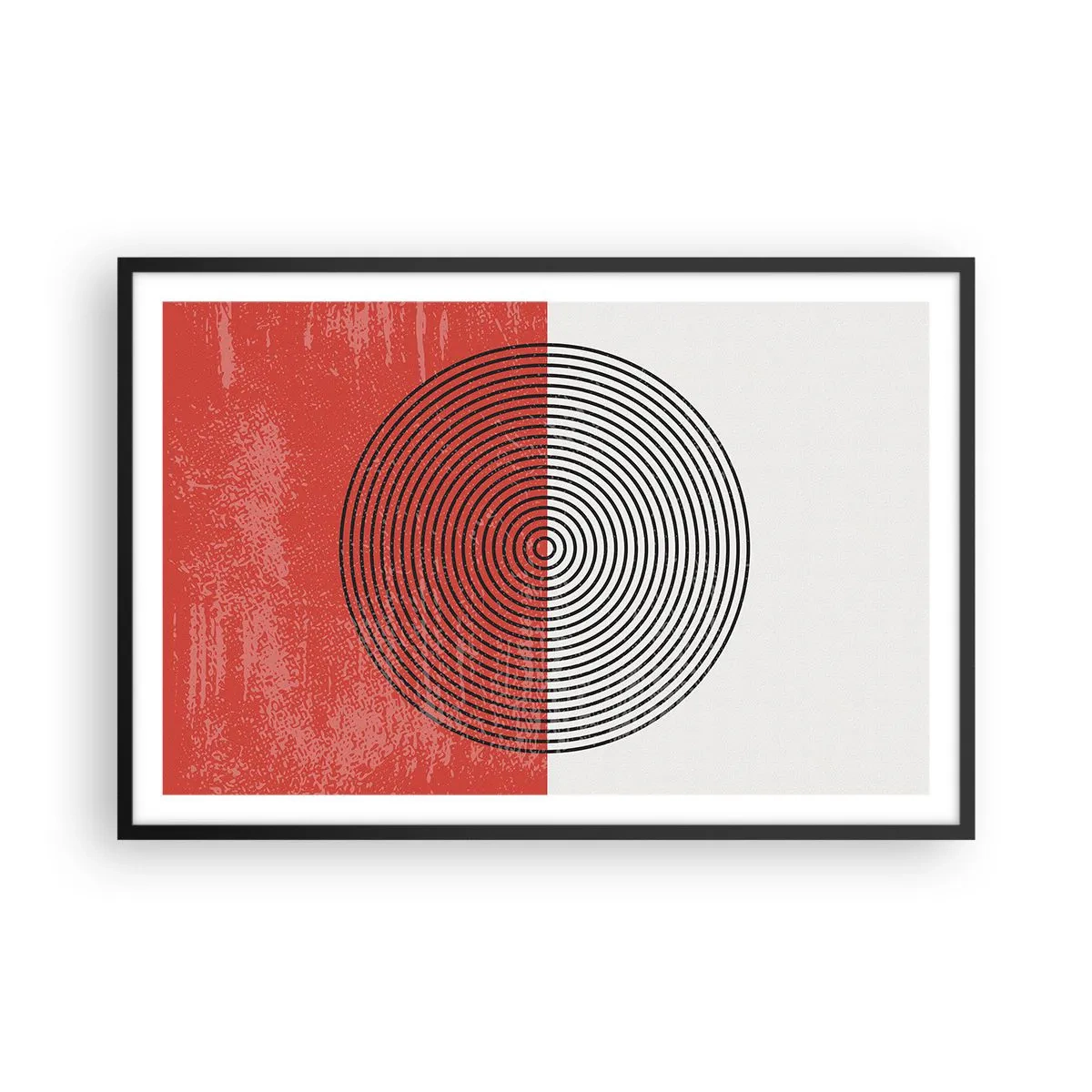 Plakat i sort ramme - Lige til sagen - 91x61 cm