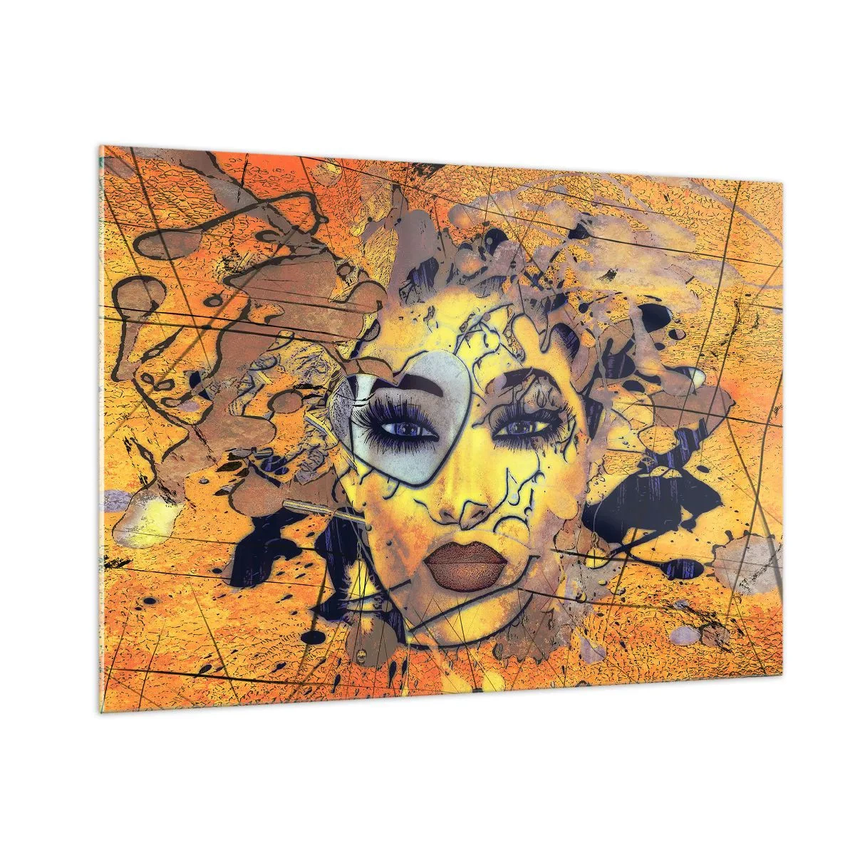 Billede på glas - Solrig skønhed - 100x70 cm