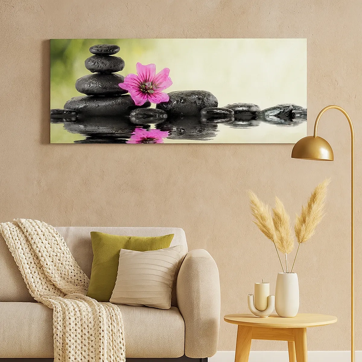 Lærredstryk - Billede på lærred - Tid til sjælen - 30x30 cm