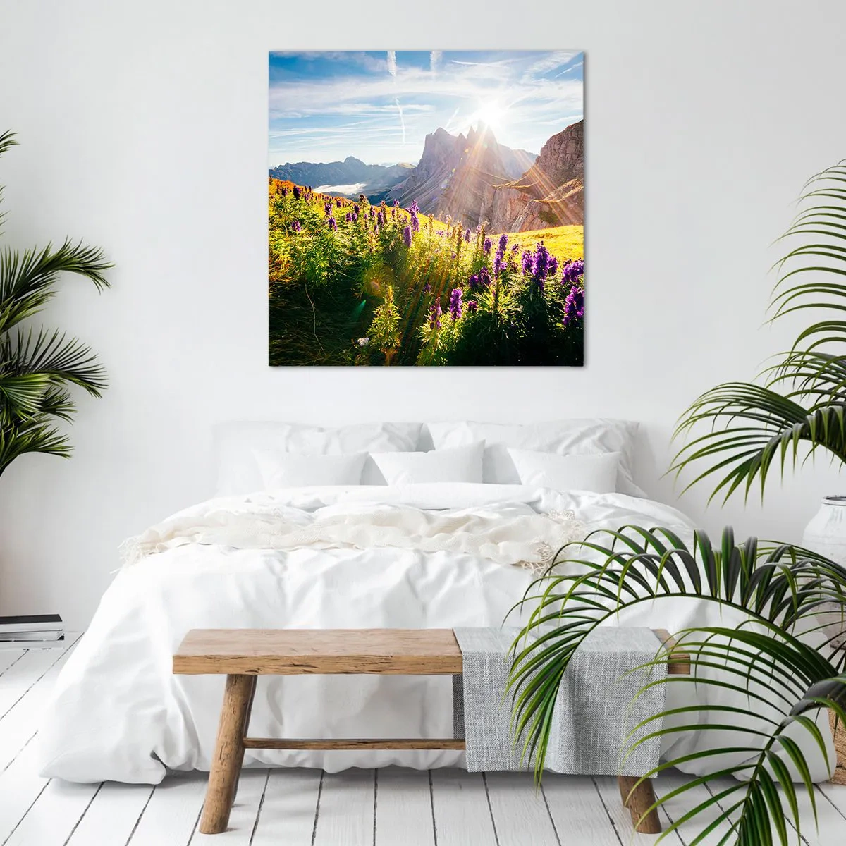 Lærredstryk - Billede på lærred - Urternes hemmelige liv - 50x50 cm