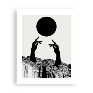 Plakat - Surrealistisk komposition: solen og resten - 40x50 cm