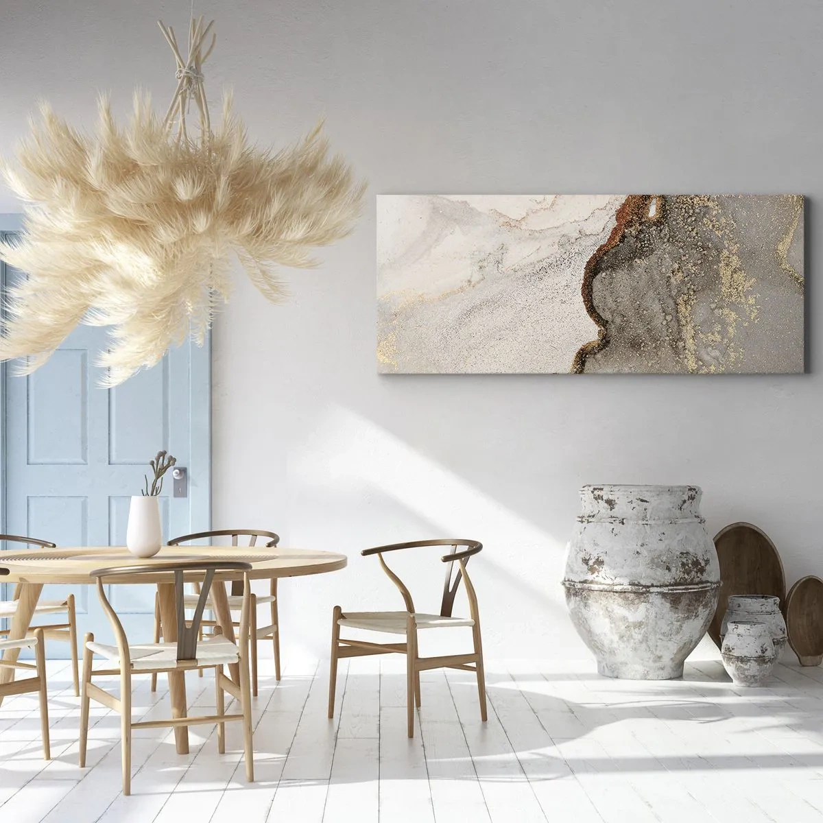 Lærredstryk - Billede på lærred - På farvegrænsen - 120x50 cm