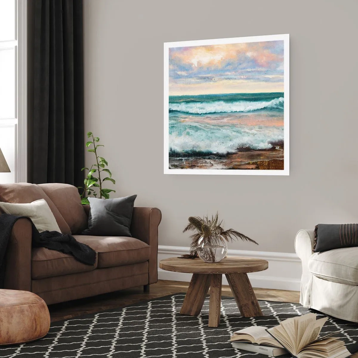 Plakat - Her vil du glatte din sjæl - 40x40 cm