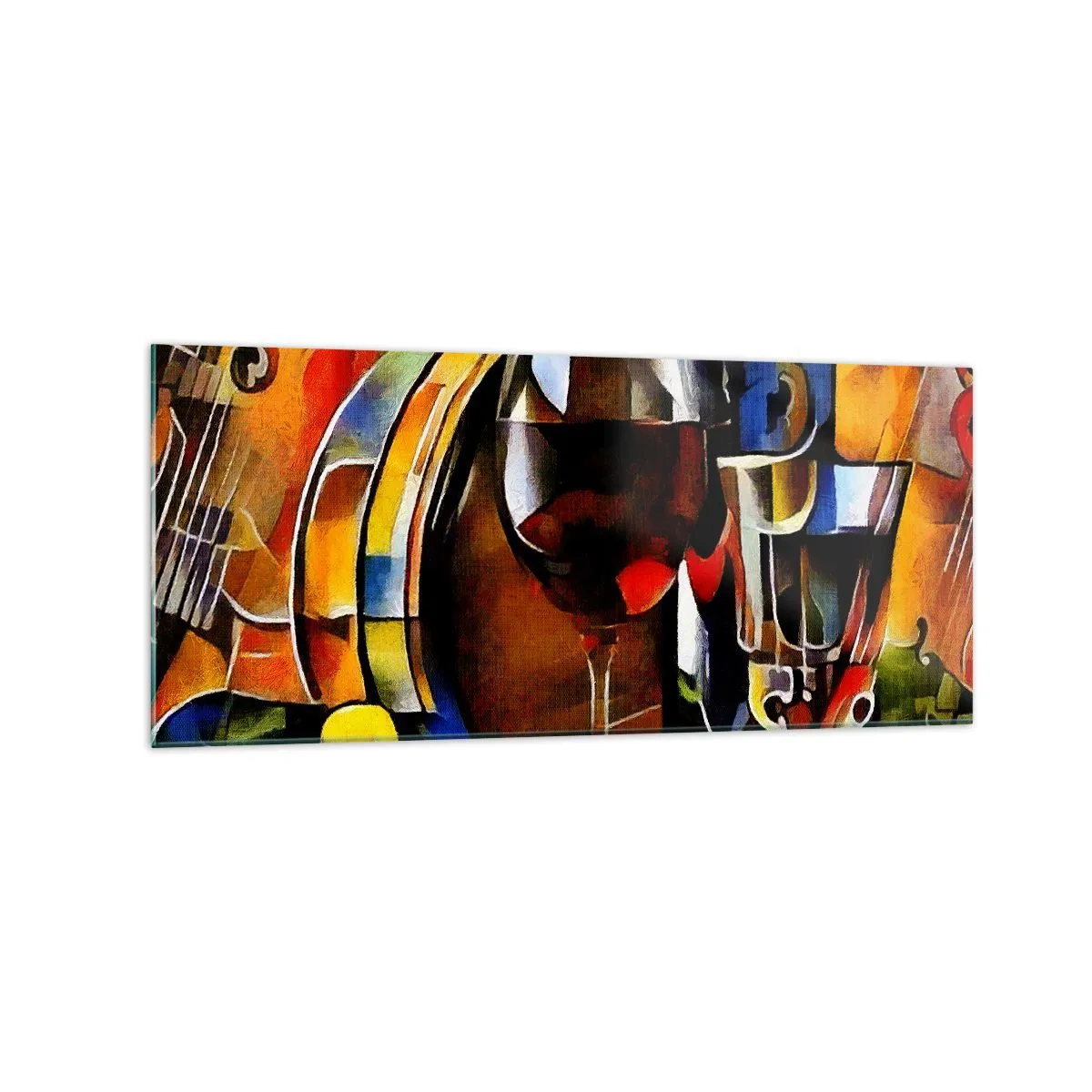 Billede på glas - Og verden bliver mere farverig - 120x50 cm
