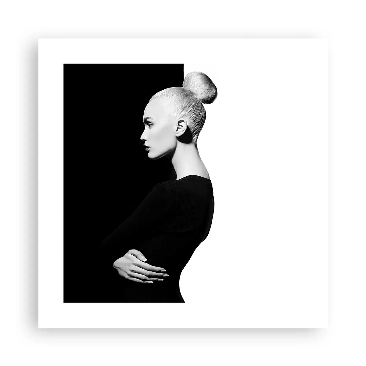 Plakat - Blot en kvinde - 40x40 cm