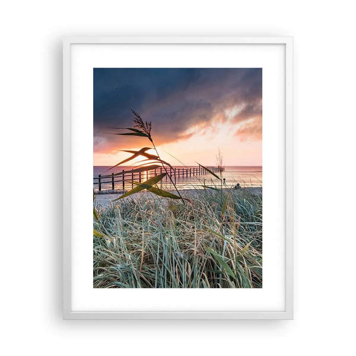 Plakat i hvid ramme - Ikke passerer med vinden - 40x50 cm