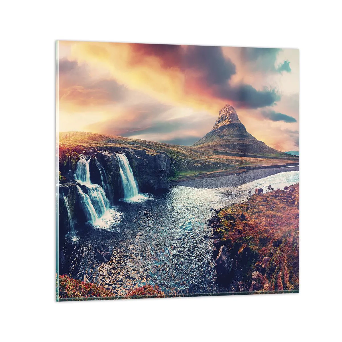 Billede på glas - I naturens majestæt - 60x60 cm