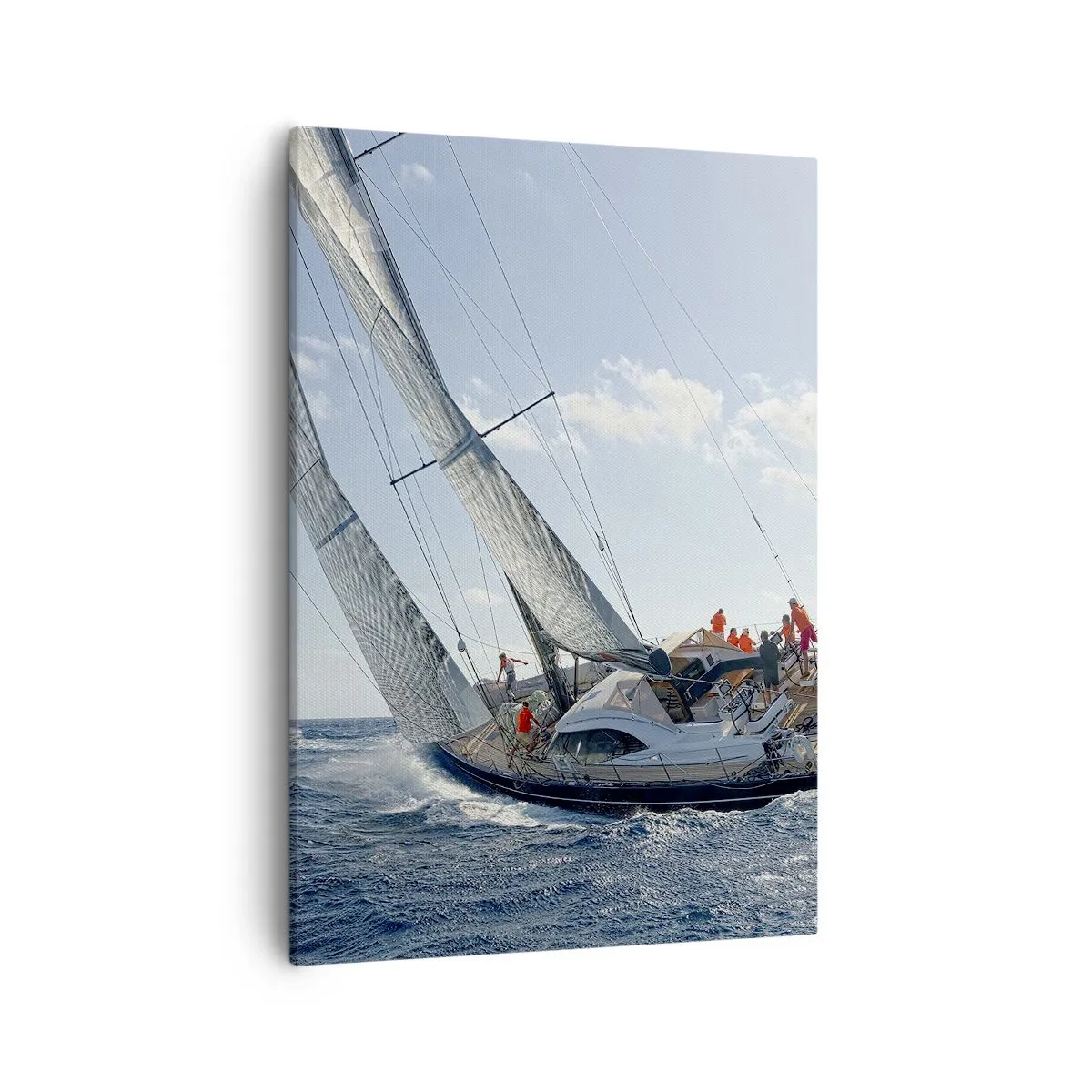 Lærredstryk - Billede på lærred - Må den bedste vinde - 50x70 cm
