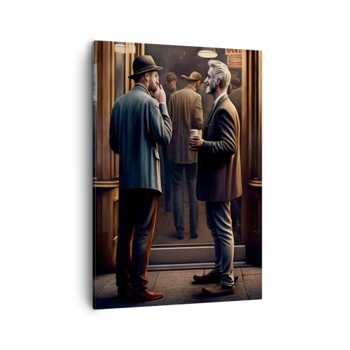 Lærredstryk - Billede på lærred - Et godt øjeblik på dagen - 50x70 cm