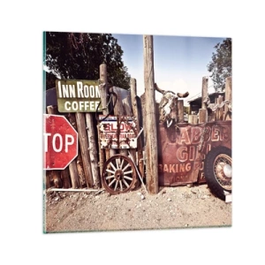 Billede på glas - Og tiden er stoppet - 70x70 cm