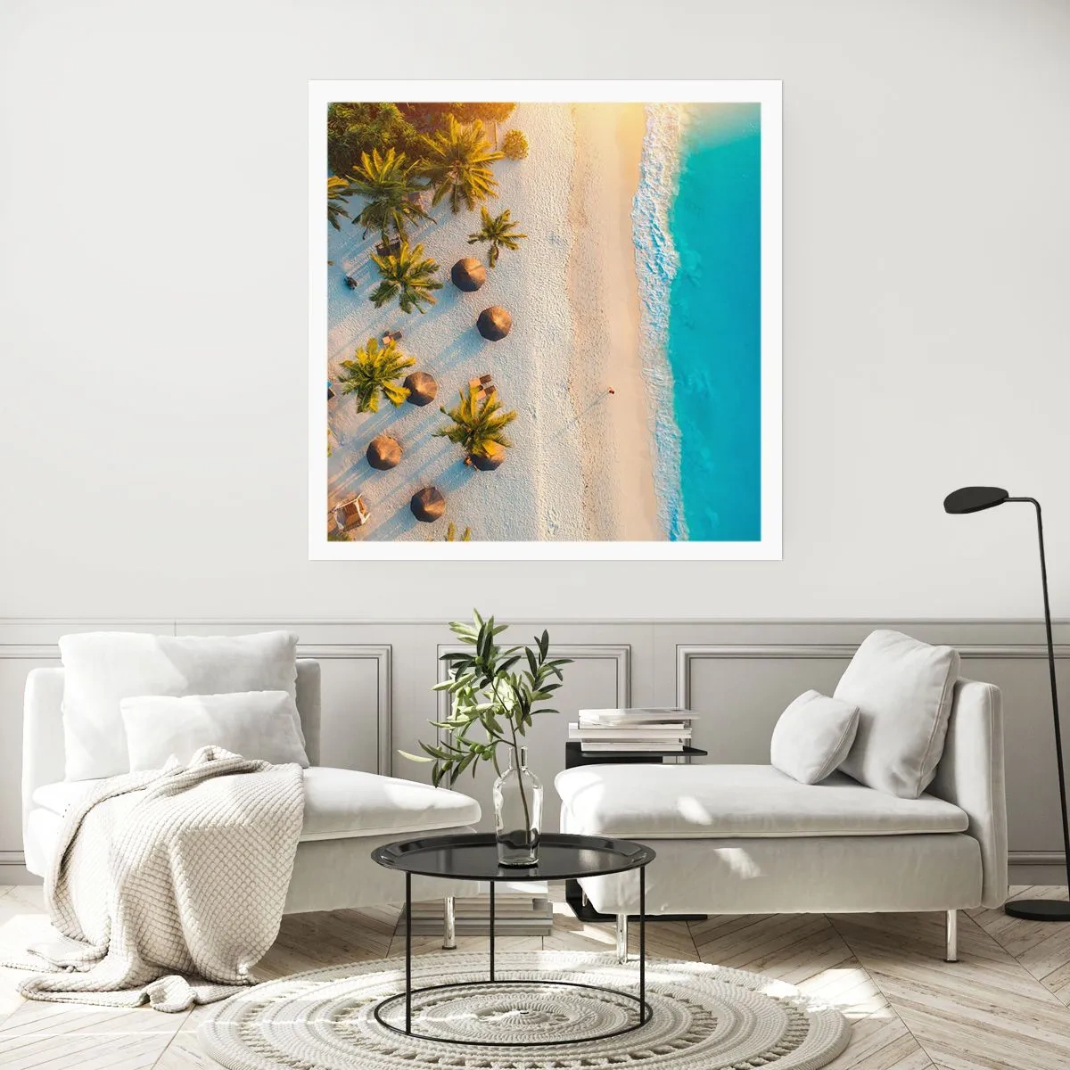Plakat - Velkommen til paradis - 50x50 cm