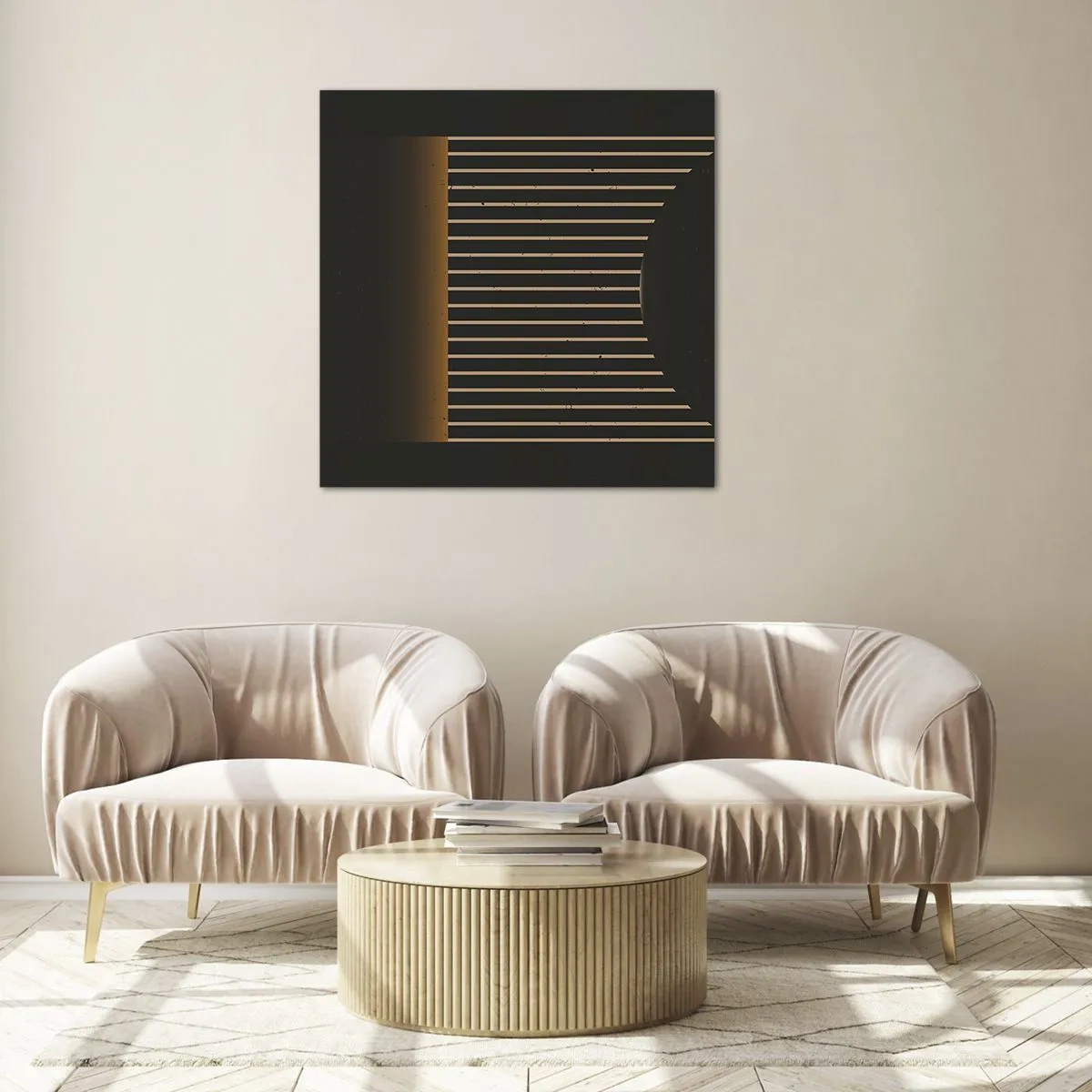 Billede på glas - Udforsk mørket - 60x60 cm