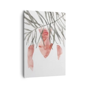 Lærredstryk - Billede på lærred - Tropernes dame - 70x100 cm