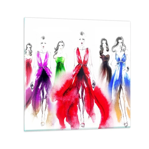 Billede på glas - Stemninger til outfits - 30x30 cm