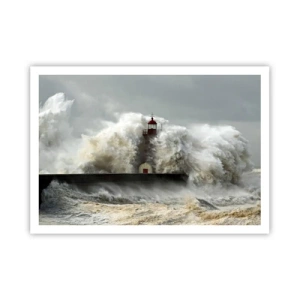 Plakat - Havets vrede - 100x70 cm