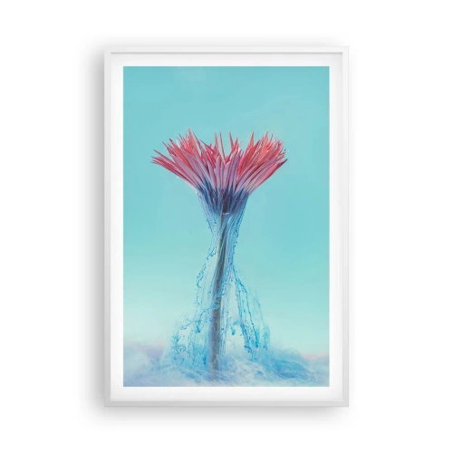 Plakat i hvid ramme - I en nærende omfavnelse - 61x91 cm