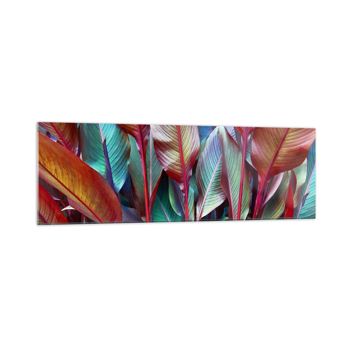 Billede på glas - Farverigt krat - 160x50 cm