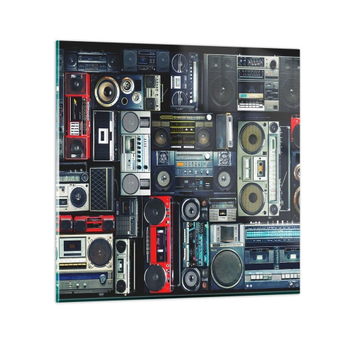 Billede på glas - Nostalgi for 1980'erne. - 30x30 cm