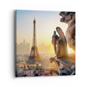 Lærredstryk - Billede på lærred - Meget har ændret sig... - 40x40 cm