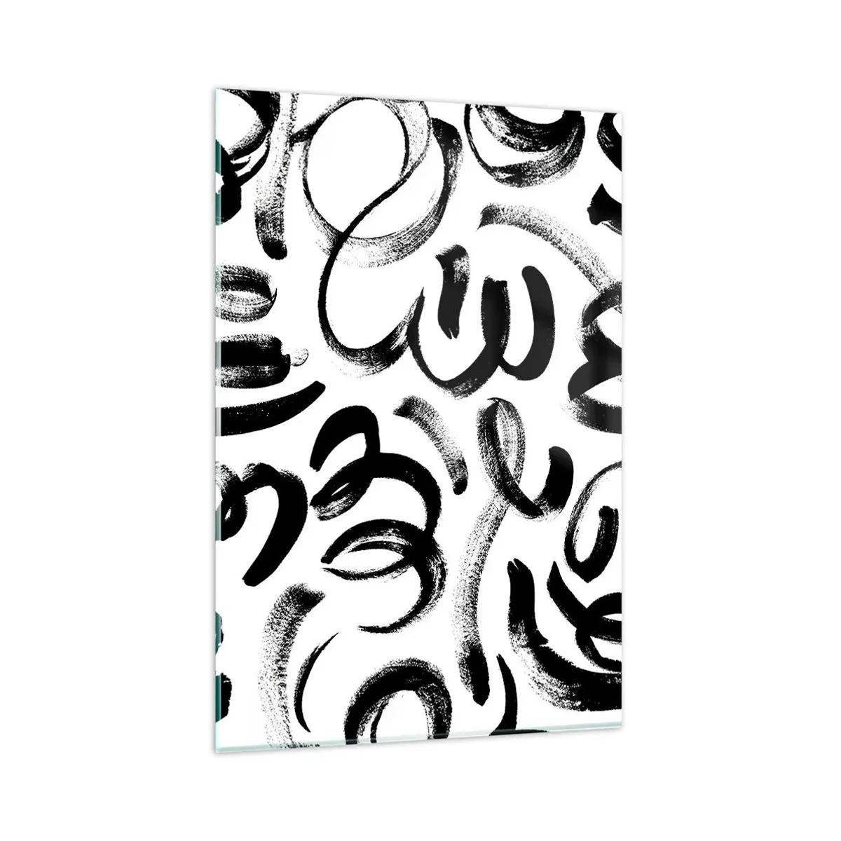 Billede på glas - I sort og hvidt - 80x120 cm