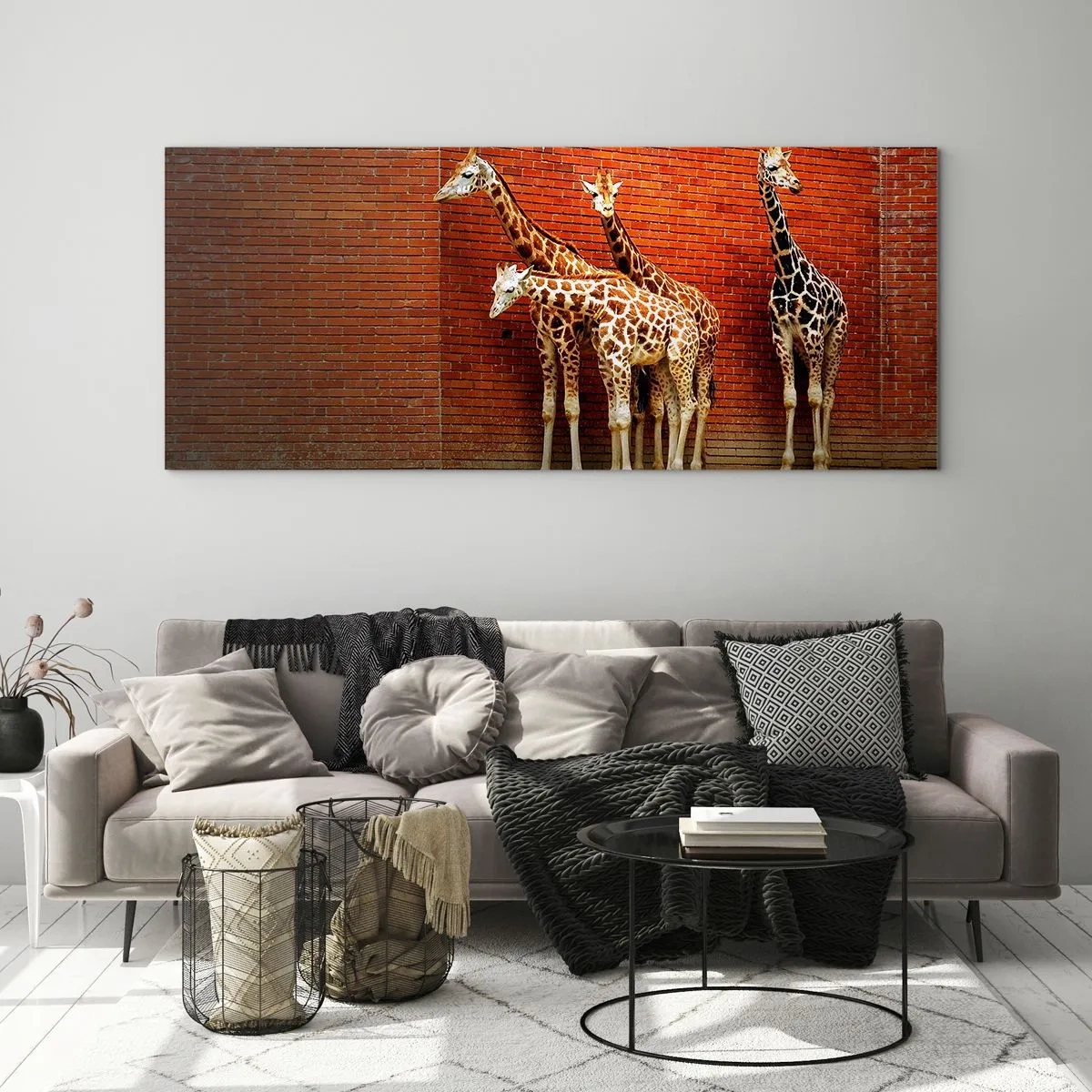 Billede på glas - Kan du se nogen akacie? - 90x30 cm
